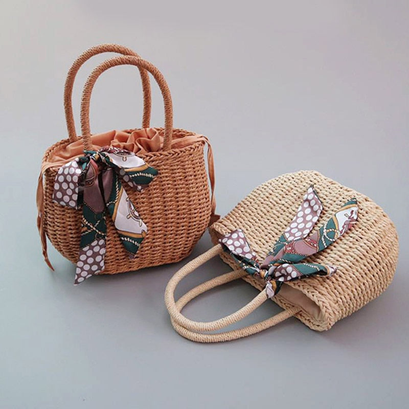 Boho Bag, Woven Straw Handbag, Arlo Bag