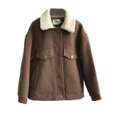 Boho Winter Coat, Fur Coat, Faux Fox Fur, Mayumi in Brown Caramel