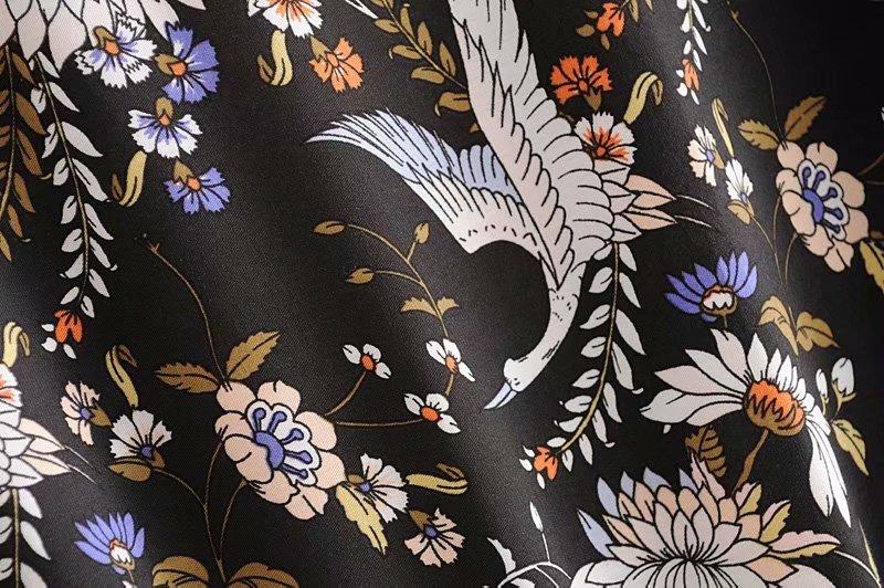 Mini Dress, Boho Dress, Playdress, Bird in Black - Wild Rose Boho