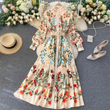 Vintage Dress, Boho Maxi Dress, Gown, Iovry Victoria Flower Garden