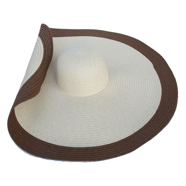 Boho Hat, Sun Hat, Beach Hat, Extra Large Wide Brim, Straw Hat, Beige, –  Wild Rose Boho