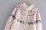 Boho Sweater, Knit Sweater, Love Fancy Petal Milky - Wild Rose Boho