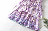 Mini Dress, Boho Dress, Sundress, Purple Lavender - Wild Rose Boho