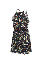 Mini Dress, Boho Dress, Sundress, Wild Lily in Navy Blue - Wild Rose Boho