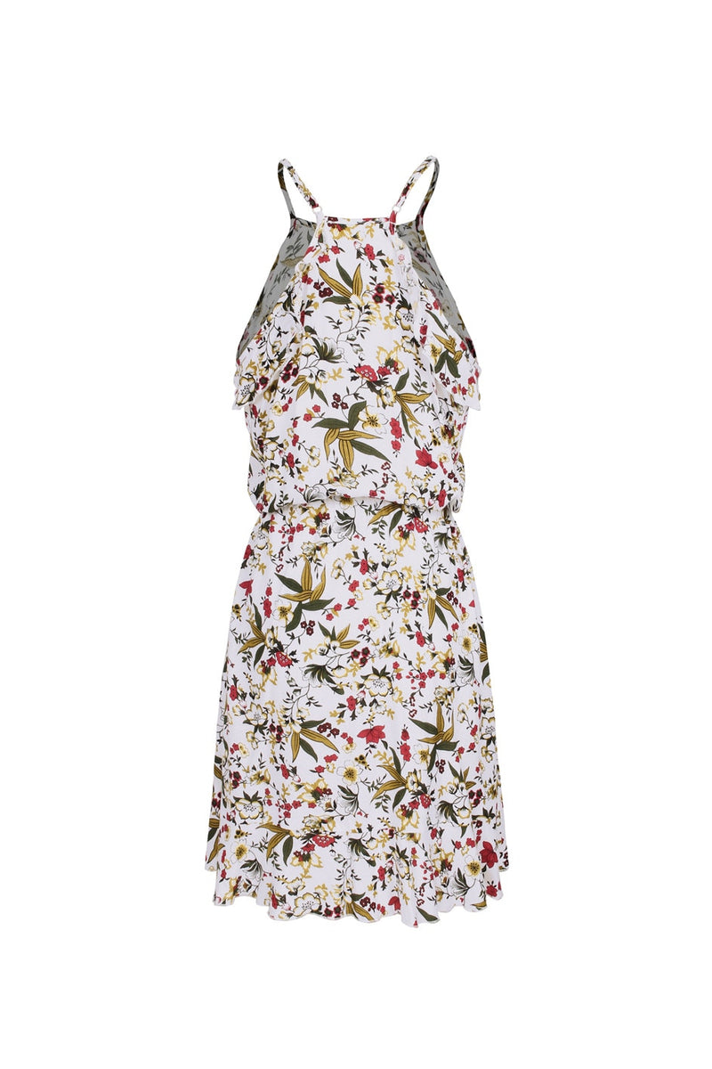 Mini Dress, Boho Dress, Sundress, Wild Lily in White - Wild Rose Boho