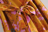Boho Robe, Kimono Robe,  Beach Cover up, Carolina Yellow Jasmine