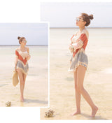Mini Dress, Beach Dress, Orange Dream Catcher - Wild Rose Boho