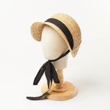 Boho Hat, Kid Hat, Sun Hat, Little Girl Hat, Olivia White Ribbon - Wild Rose Boho