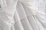 Midi Dress, Boho Dress, Embroidered Dress, Victoria White Lace - Wild Rose Boho