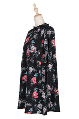 Mini Dress, Boho Dress, Black Luna Floral Dresse - Wild Rose Boho
