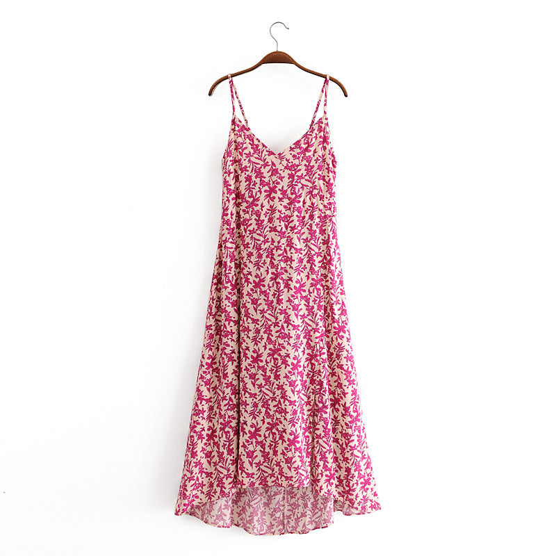 Mini Dress, Boho Dress, Strappy Sundress, Pink Orchid - Wild Rose Boho