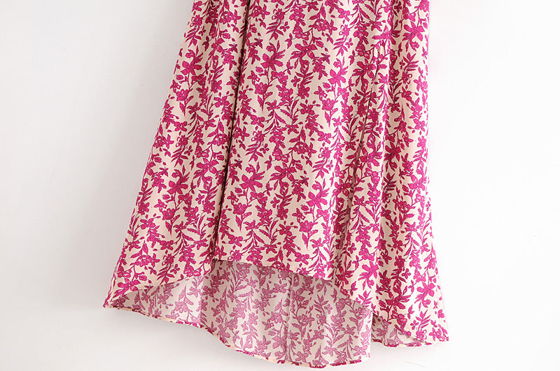 Mini Dress, Boho Dress, Strappy Sundress, Pink Orchid - Wild Rose Boho