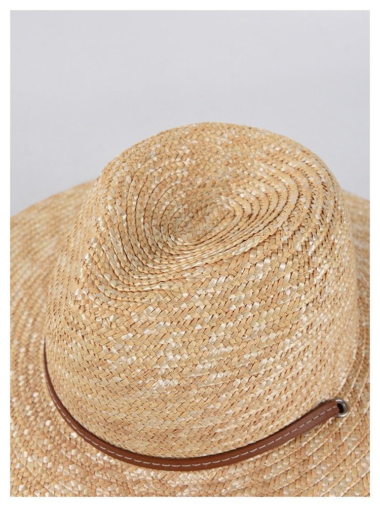 Boho Hat, Sun Hat,Beach Hat, Straw Hat, Brown Studio - Wild Rose Boho