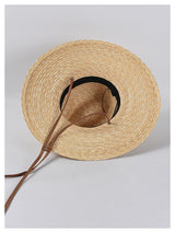 Boho Hat, Sun Hat,Beach Hat, Straw Hat, Brown Studio - Wild Rose Boho