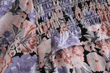 Midi Dress, Boho Dress, Purple Starflower - Wild Rose Boho