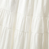 Boho Skirt, Maxi Skirt, White Cotton - Wild Rose Boho