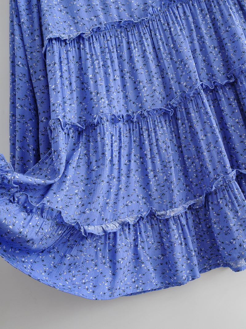 Mini Dress, Boho Dress, Blue Iris - Wild Rose Boho