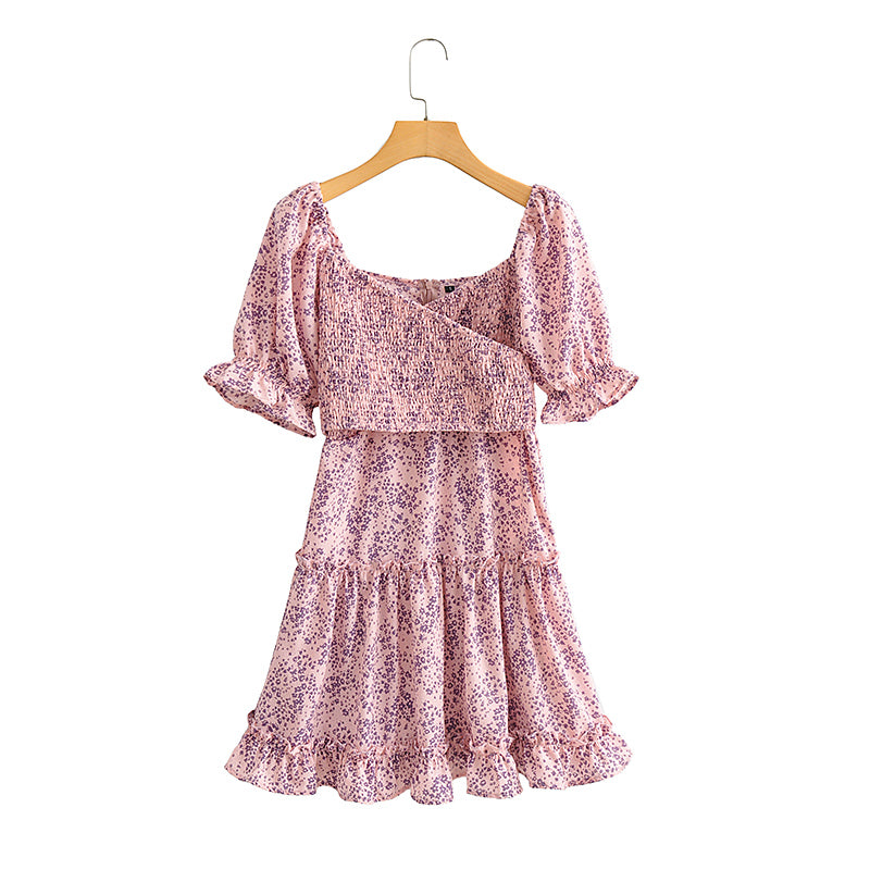 Mini Dress, Boho Dress, Sweet Pink Daisy - Wild Rose Boho