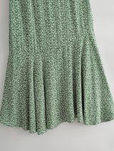 Boho Skirt, Midi Skirt, Green Garden - Wild Rose Boho