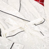 Boho Sleepwear, Pajamas Set, PJ Velvet Desireee in White - Wild Rose Boho
