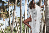 Beach Robe, Cover Up, Lace White Annabelle - Wild Rose Boho