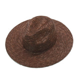 Boho Hat, Sun Hat, Beach Hat, Straw Fedora, Jazz Hat, Julieta in Brown, Beige and Pink - Wild Rose Boho