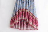 Boho Skirt, Maxi Skirt, Blue Aurelia - Wild Rose Boho