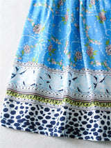 Maxi Dress, Boho Dress, Sundress, Blue Amary - Wild Rose Boho