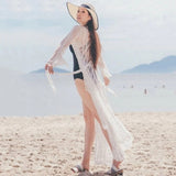 Beach Robe, Cover Up, White Lace Samantha - Wild Rose Boho