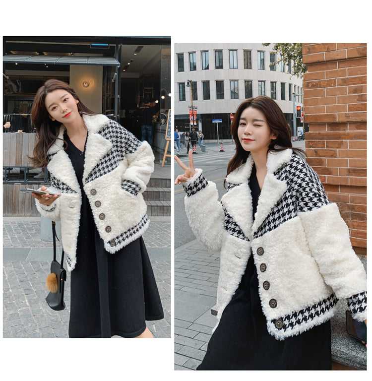 Boho Winter Coat, Fur Coat, Faux Fox Fur, Hana in Black