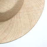 Boho Hat, Sun Hat, Beach Hat, Sisal Straw Fedora, Jazz Hat, Anna Beige, Pink and Black - Wild Rose Boho