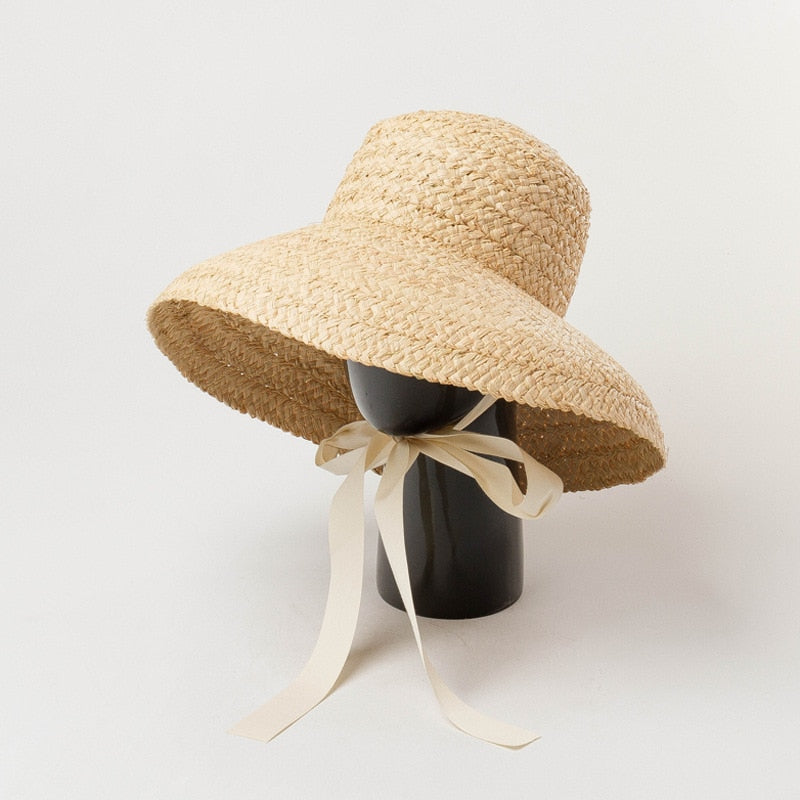 Boho Hat, Sun Beach Hat, Raffia Hat, Camila Retro Bucket Hat  display picture 1