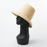 Boho Hat, Sun Straw Hat, Tall Crown Retro Hat, Beige Emile - Wild Rose Boho