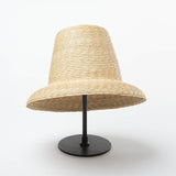 Boho Hat, Sun Straw Hat, Tall Crown Retro Hat, Beige Emile - Wild Rose Boho