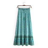 Boho Skirt, Hippie Skirts, Maxi Skirt, Jaydn in Blue and Orange