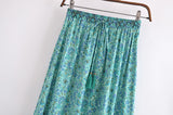 Boho Skirt, Hippie Skirts, Maxi Skirt, Jaydn in Blue and Orange