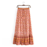 Boho Skirt, Hippie Skirts, Maxi Skirt, Jaydn in Blue and Orange