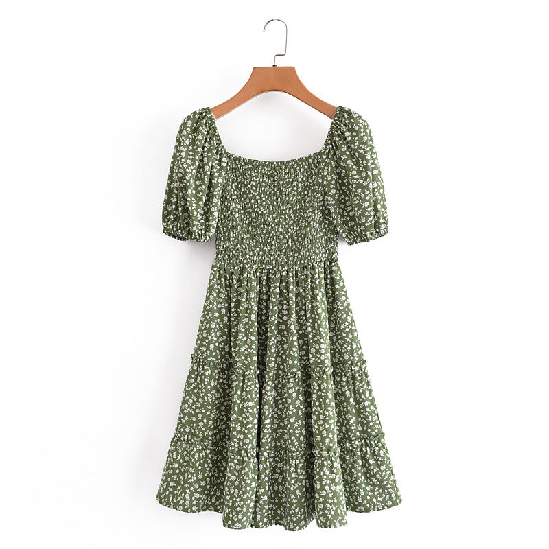 Mini Dress, Boho Dress, Sundress, Sonora in Green - Wild Rose Boho