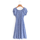 Mini Dress, Boho Dress, Sundress, Sonora in Blue - Wild Rose Boho