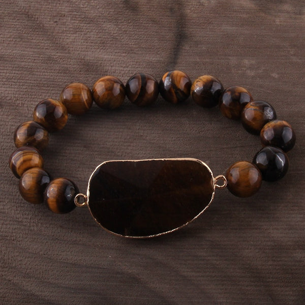 Boho Bracelet, RH Yoga Bracelet, Amazonite Natural Stone