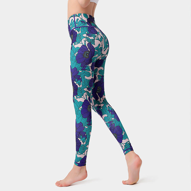 Yoga Legging, Yoga Pants, Boho Legging, Tight with Pocket Lilac in Green