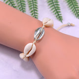 Boho Bracelet, White Puka Shell Bracelet, Sea