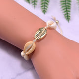 Boho Bracelet, White Puka Shell Bracelet, Sea