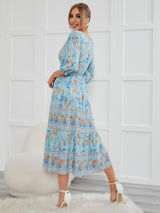 Boho Maxi Dress, Sundress, Lily-Rose in Blue