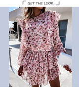 Boho Mini Dress Vintage Dress, Cherry Blossom
