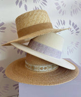 Boho Hat, Sun Hat, Beach Hat, Straw Hat, Mia Brown Ribbon