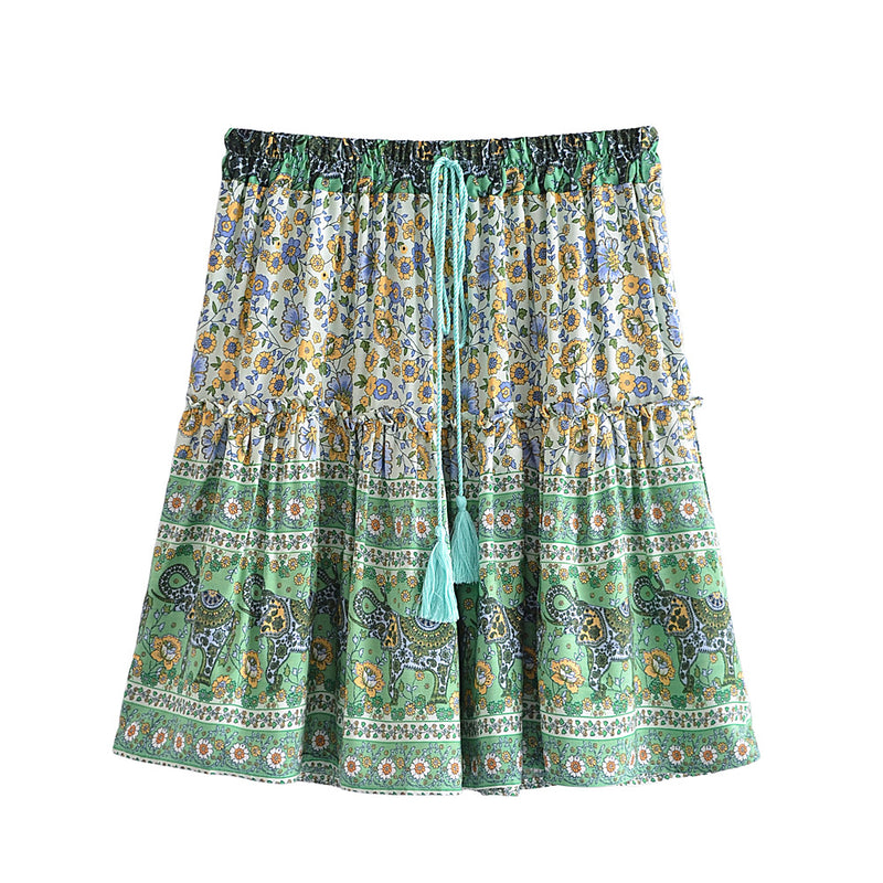 Boho Skirt, Hippie Skirts, Maxi Wrap Skirt, Anna Elephant