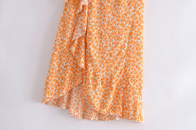 Boho Skirt, Hippie Skirts, Maxi Wrap Skirt, Daisy in Saffron